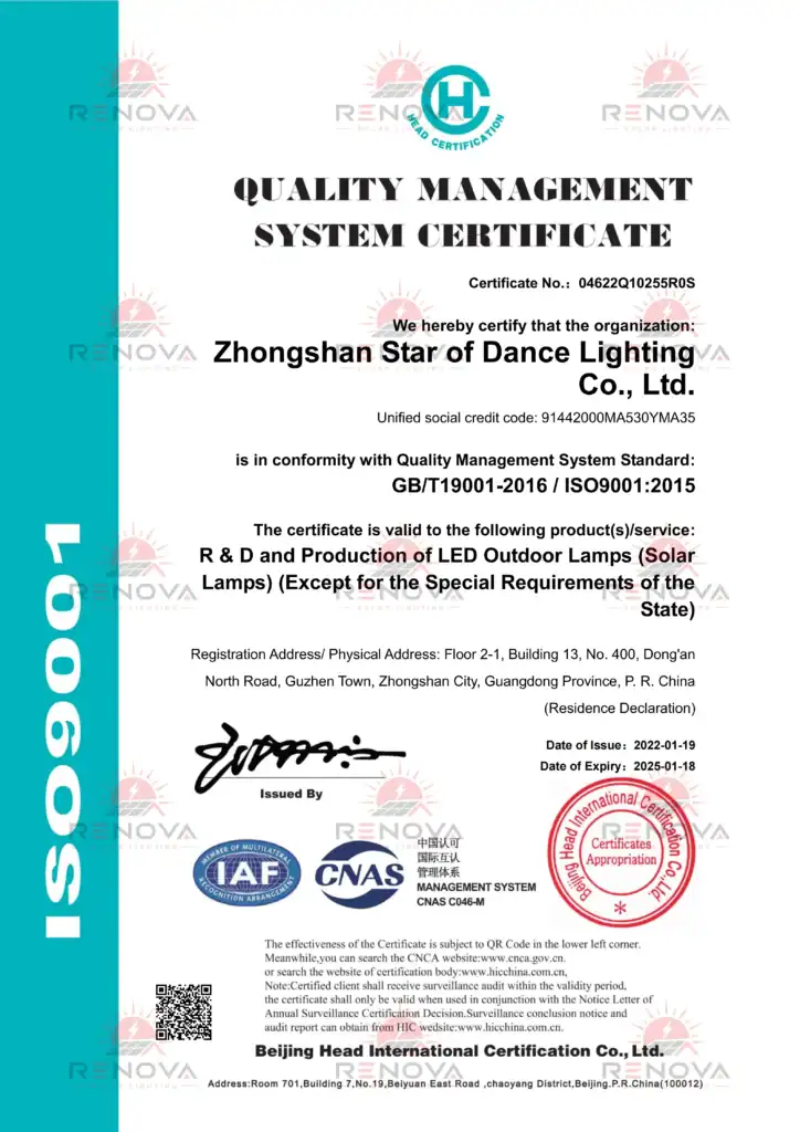 International certification certificates ,GB/T9001